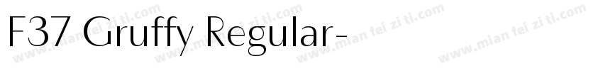 F37 Gruffy Regular字体转换